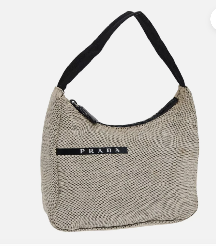 バッグ PRADA SPORTS 90s canvas shoulder bag 済みPRADA プラダ スポーツ キャンバス/レザー ショルダーバッグ