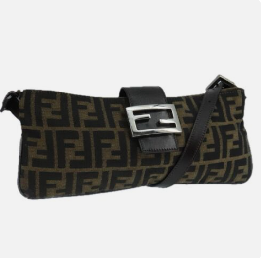 Fendi Zucca Canvas Mamma Crossbody Bag
