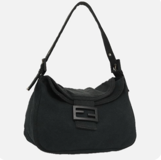 Fendi Mamma Baguette Shoulder Bag - Cotton Gray